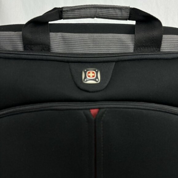 SwissGear Wenger Black & Gray Laptop Bag - Multiple Compartments Durable Fabric. - Picture 3 of 16